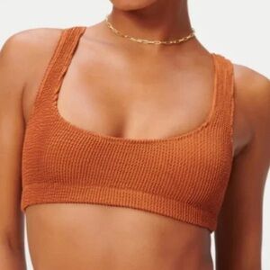 Good American Always Fits Scoop Bra Top in Chai XS